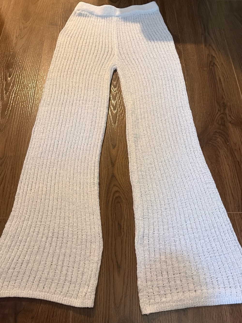 Target Cream Ribbed Swim Coverup Pants